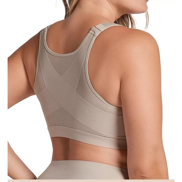 Leonisa Posture Corrector Back Support Wireless Bra Nude Size 38D 1286 - Picture 2 of 2